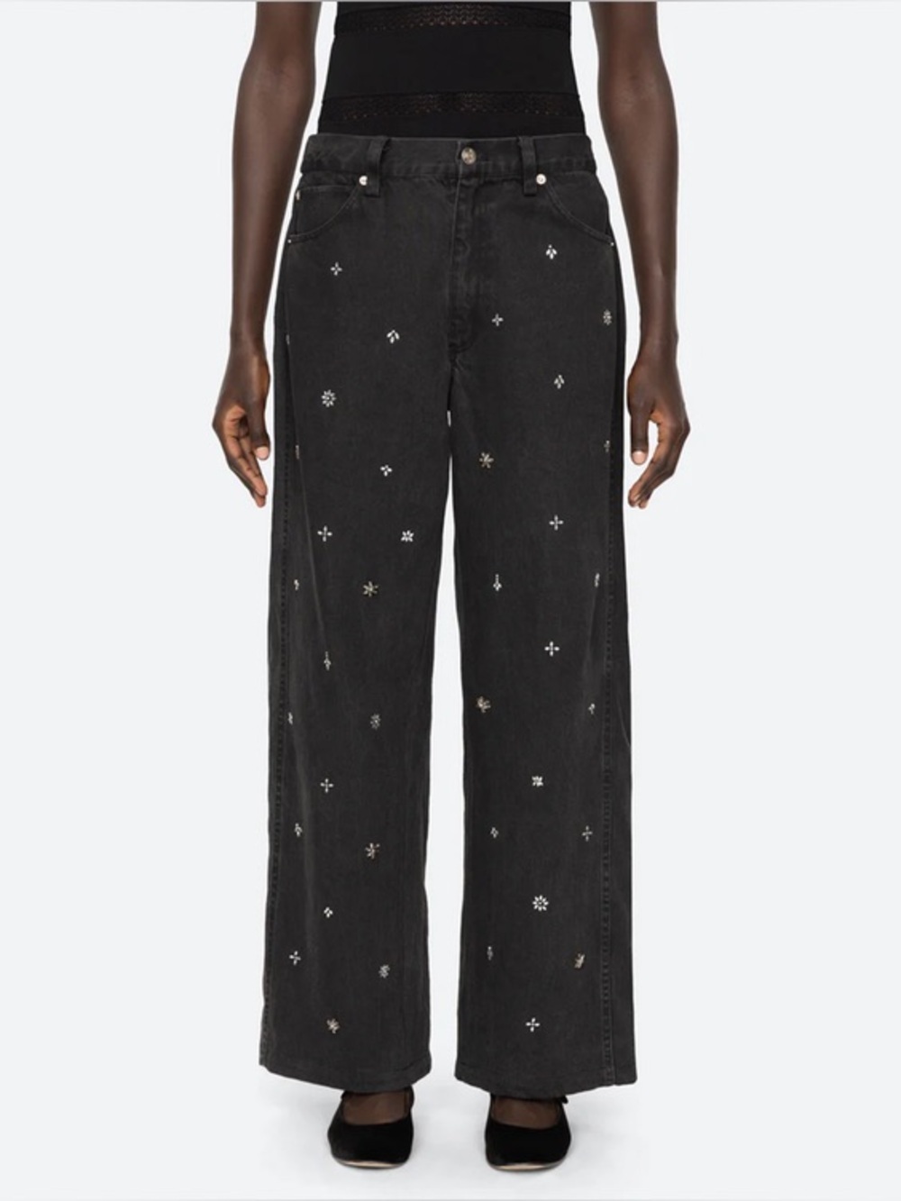 Sea New York Bala Beaded Jeans Size 0
